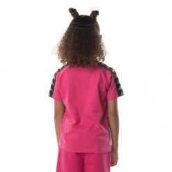 Kappa US Kids 222 Banda Balima T-Shirt - Pink Black