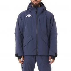 Kappa US Men 6Cento 611p Ski Jacket - Blue Night