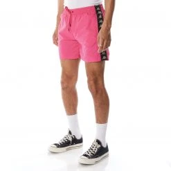 Kappa US 222 Banda Coney Swim Shorts - Pink Black