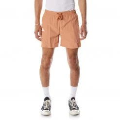 Kappa US Men 222 Banda Coney Swim Trunks - Brown Yellow