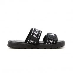 Kappa US 222 Banda Aster 1 Sandals - Black White Footwear