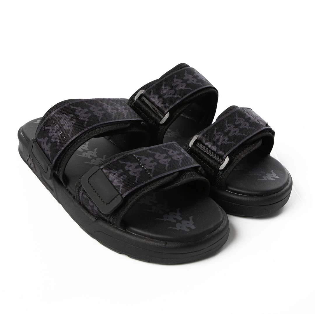 Kappa US 222 Banda Aster 1 Sandals - Black Dk Grey 4 Kappa US 222 Banda Aster 1 Sandals - Black Dk Grey