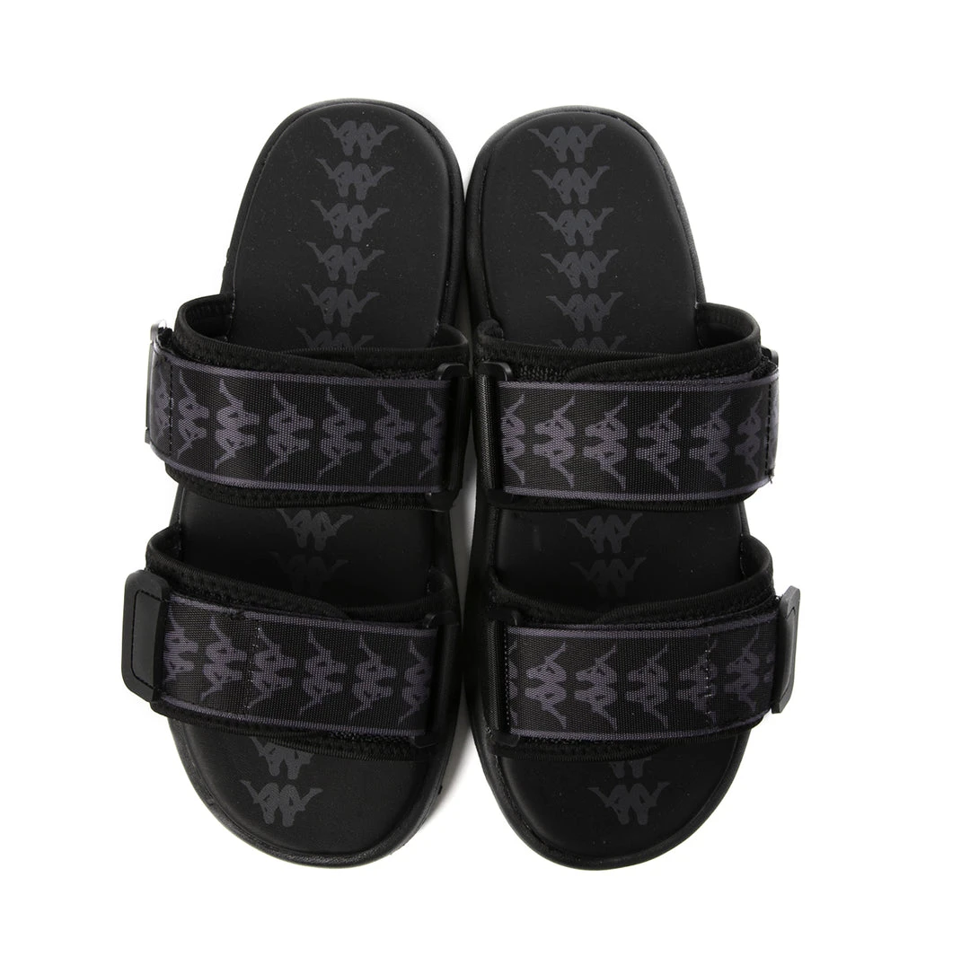 Kappa US 222 Banda Aster 1 Sandals - Black Dk Grey 5 Kappa US 222 Banda Aster 1 Sandals - Black Dk Grey
