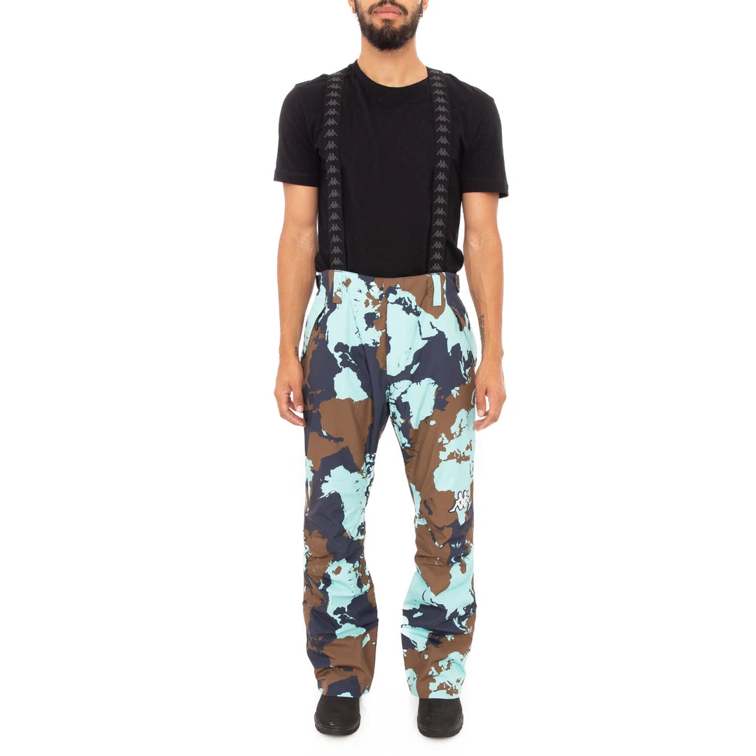 Kappa US Men 6Cento 622 Ski Pants - Blue Brown 3 Kappa US Men 6Cento 622 Ski Pants - Blue Brown