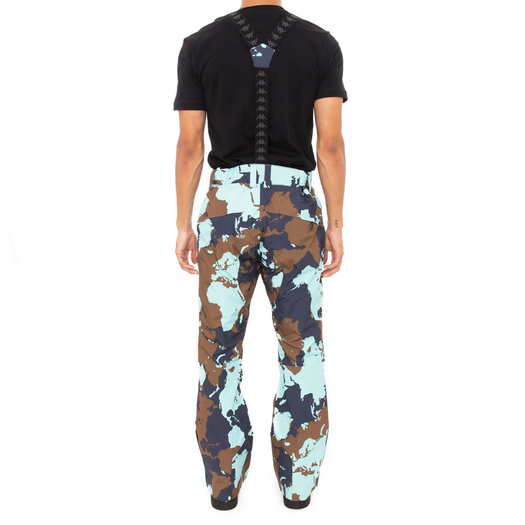 Kappa US Men 6Cento 622 Ski Pants - Blue Brown 6 Kappa US Men 6Cento 622 Ski Pants - Blue Brown