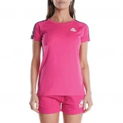 Kappa US 222 Banda Apan T-Shirt - Pink Black