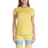 Kappa US Women 222 Banda Apan T-Shirt - Yellow Light Blue