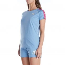 Kappa US 222 Banda Apan T-Shirt - Light Blue Pink
