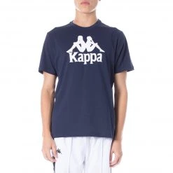 Kappa US Men Authentic Estessi T-Shirt - Blue Marine White
