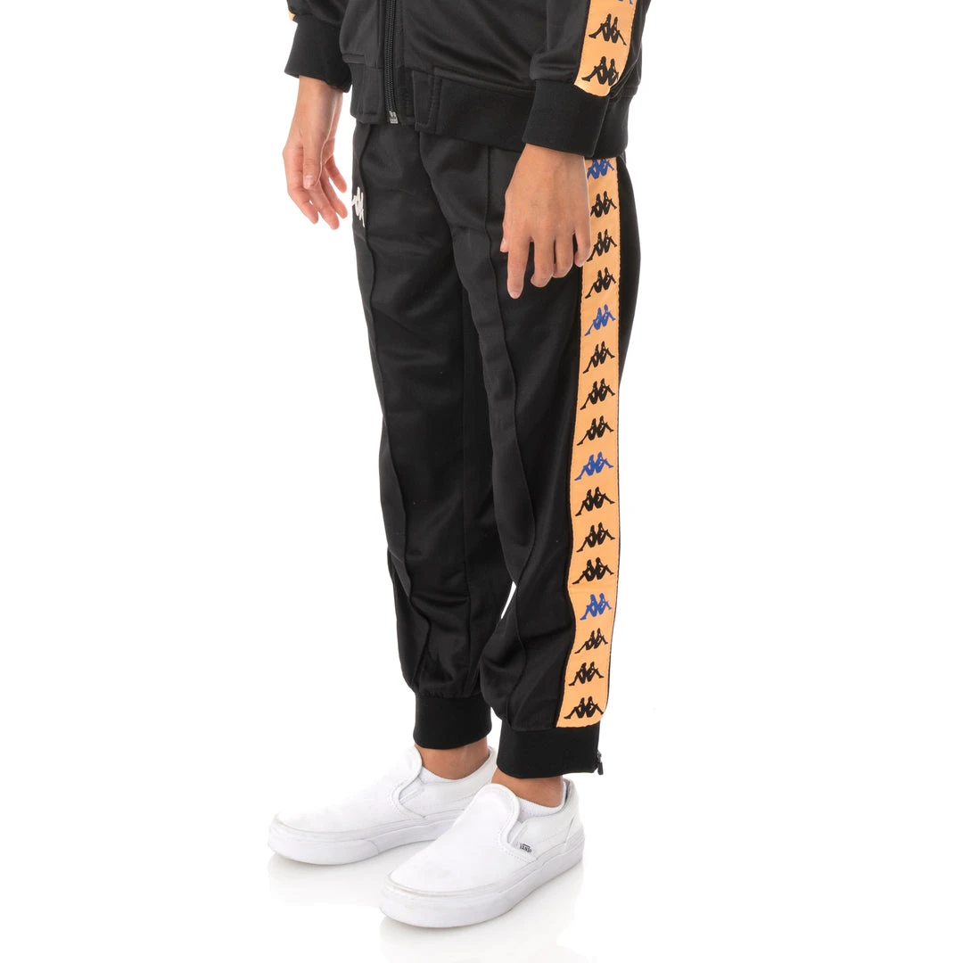 Kappa US Kids 222 Banda Deky Trackpants - Black 4 Kappa US Kids 222 Banda Deky Trackpants - Black