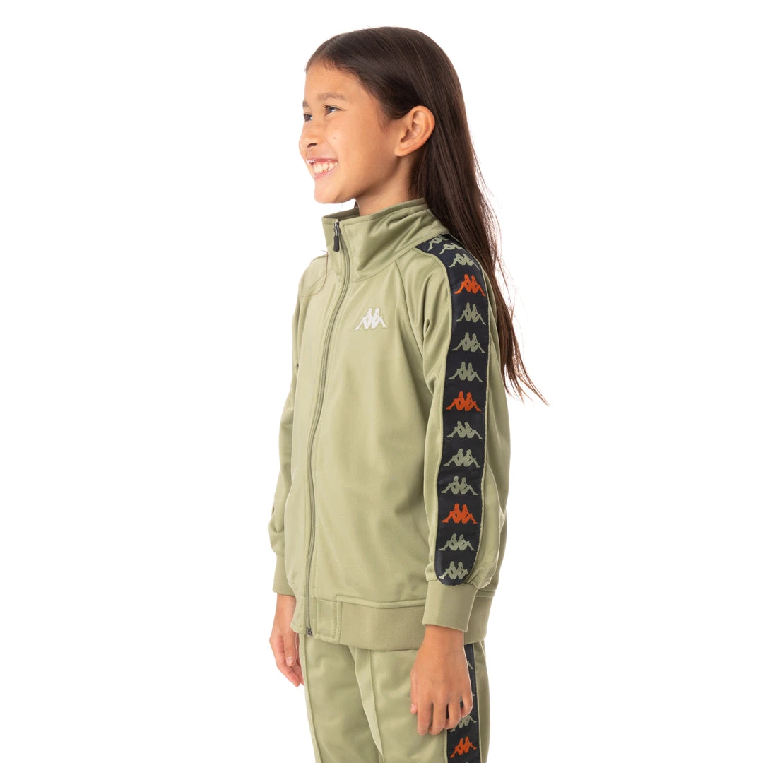 Kappa US Kids 222 Banda Dullo Track Jacket - Green Salvia 4 Kappa US Kids 222 Banda Dullo Track Jacket - Green Salvia