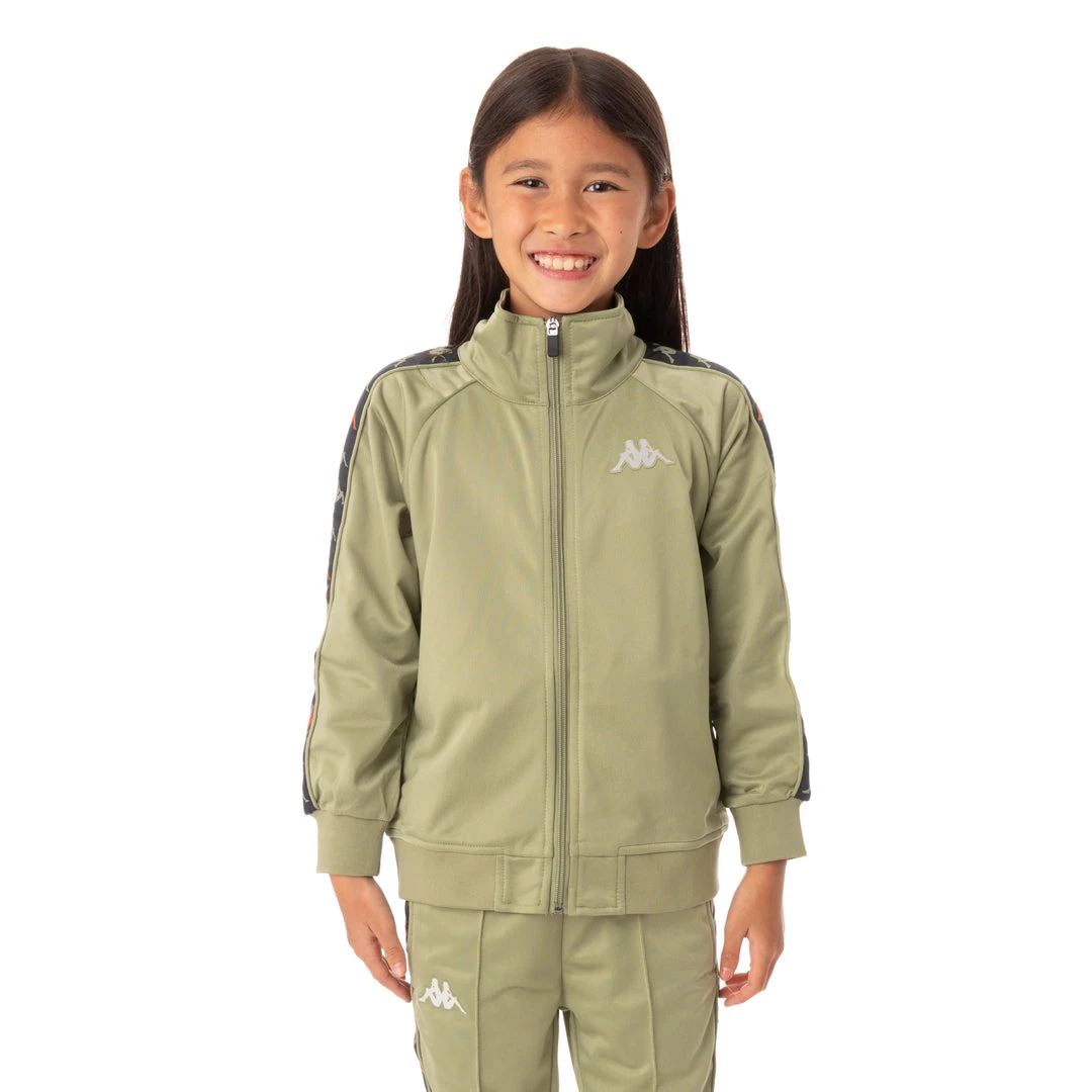 Kappa US Kids 222 Banda Dullo Track Jacket - Green Salvia 3 Kappa US Kids 222 Banda Dullo Track Jacket - Green Salvia