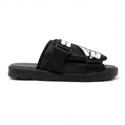 Kappa US Footwear Authentic Jpn Mitel 2 Slides - Black White