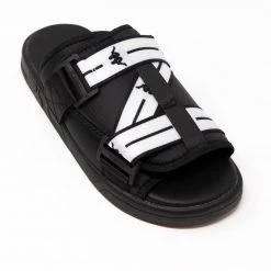 Kappa US Footwear Authentic Jpn Mitel 2 Slides - Black White