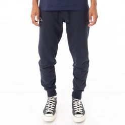 Kappa US Logo Fleece Zanok Sweatpants - Navy Blue