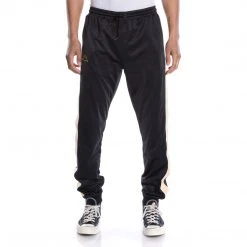 Kappa US Logo Tape Alic 2 Trackpants - Black Smoke Light Orange