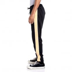 Kappa US Logo Tape Alic 2 Trackpants - Black Smoke Light Orange