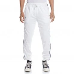Kappa US Men Logo Tape Alic 2 Trackpants - White Blue