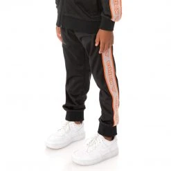 Kappa US Kids Logo Tape Alic 2 Trackpants - Black