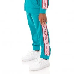 Kappa US Kids Logo Tape Alic 2 Trackpants - Peacock