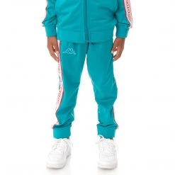 Kappa US Kids Logo Tape Alic 2 Trackpants - Peacock