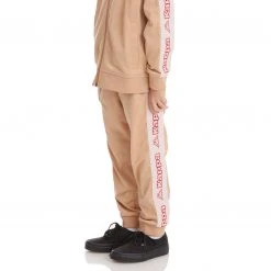 Kappa US Kids Logo Tape Alic 2 Trackpants - Beige