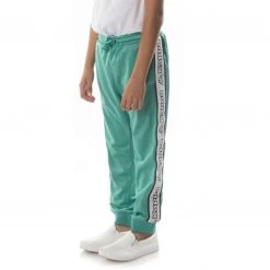 Kappa US Kids Logo Tape Alic 2 Trackpants - Teal