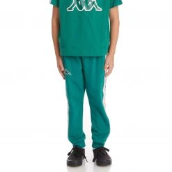 Kappa US Kids Logo Tape Anira 2 Sweatpants - Dark Green