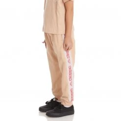 Kappa US Kids Logo Tape Anira 2 Sweatpants - Beige