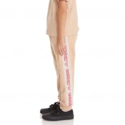 Kappa US Kids Logo Tape Anira 2 Sweatpants - Beige