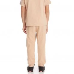 Kappa US Kids Logo Tape Anira 2 Sweatpants - Beige