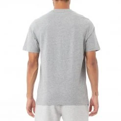 Kappa US Men Logo Fleece Caferok T-Shirt - Grey Md Mel