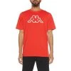 Kappa US Logo Fleece Cromok T-Shirt - Red Coral 2 Kappa US Logo Fleece Cromok T-Shirt - Red Coral