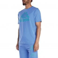Kappa US Logo Tape Avirec 2 T-Shirt - Blue Teal Men