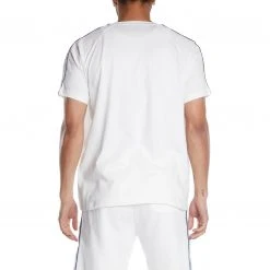 Kappa US Logo Tape Avirec 2 T-Shirt - White Blue