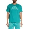 Kappa US Men Logo Tape Avirec 2 T-Shirt - Teal