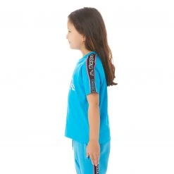 Kappa US Kids Logo Tape Avirec 2 T-Shirt - Blue