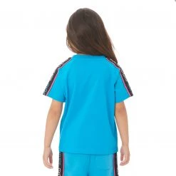Kappa US Kids Logo Tape Avirec 2 T-Shirt - Blue
