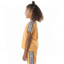 Kappa US Kids Logo Tape Avirec 2 T-Shirt - Light Orange
