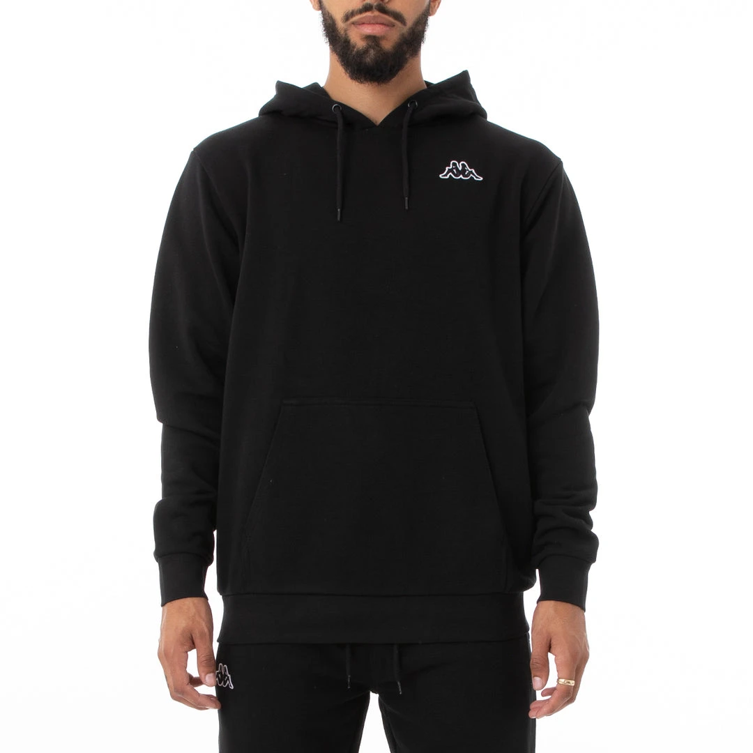Kappa US Logo Fleece Caiok Hoodie - Black 3 Kappa US Logo Fleece Caiok Hoodie - Black