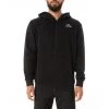Kappa US Men Logo Fleece Jackok Full Zip Jacket - Black