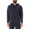 Kappa US Logo Fleece Jackok Full Zip Jacket - Navy Blue Men