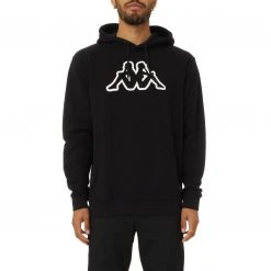Kappa US Logo Fleece Zavrok Hoodie - Black
