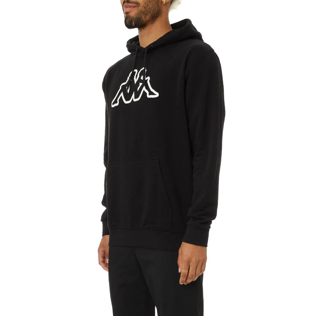 Kappa US Logo Fleece Zavrok Hoodie - Black 4 Kappa US Logo Fleece Zavrok Hoodie - Black