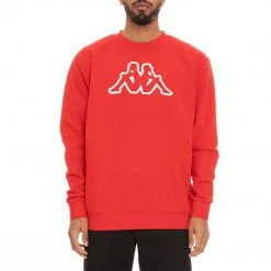 Kappa US Logo Fleece Dafok Sweatshirt - Red Men