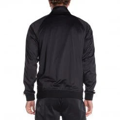 Kappa US Logo Tape Artem 2 Track Jacket - Black Smoke Light Orange Men