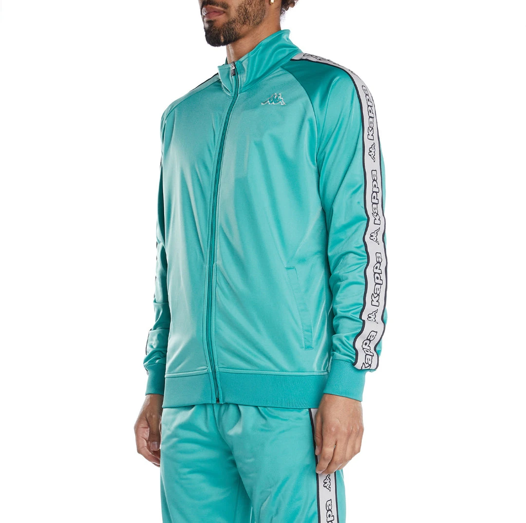 Kappa US Logo Tape Artem 2 Track Jacket - Teal 4 Kappa US Logo Tape Artem 2 Track Jacket - Teal