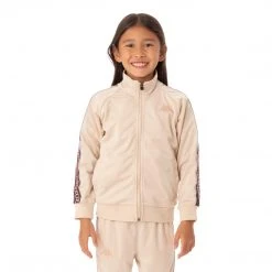 Kappa US Kids Logo Tape Artem 2 Track Jacket - Beige