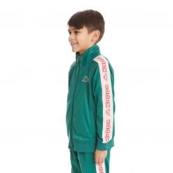Kappa US Kids Logo Tape Artem 2 Track Jacket - Dark Green