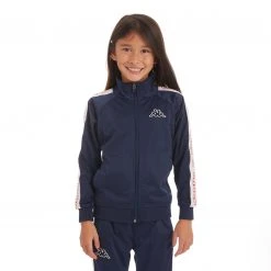 Kappa US Kids Logo Tape Artem 2 Track Jacket - Navy